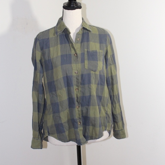 Girl krazy, boyfriend split back flannel - Picture 1 of 4